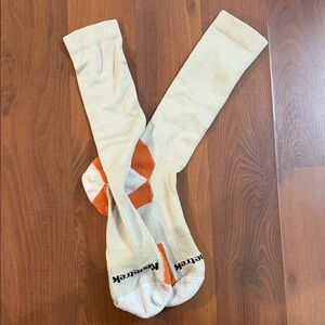 Kirkland Signature Cream and Orange Athletic Socks
